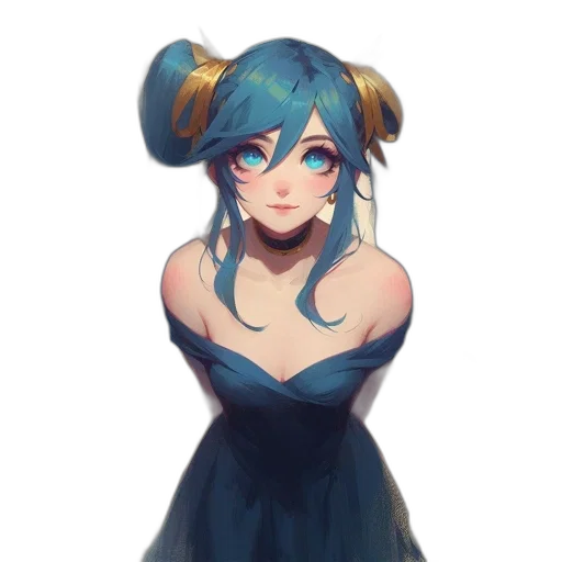 dress, crown, face, mask, anime, concept art, watercolor, pixel art transparent PNG cut-out