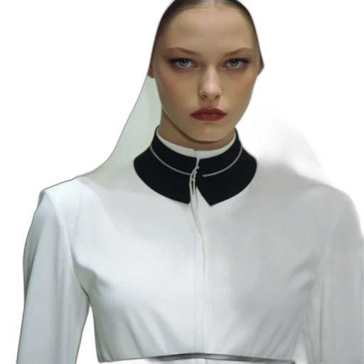 jacket, dress, staff, face, concept art, 3d render, photorealistic, cyberpunk transparent PNG cut-out