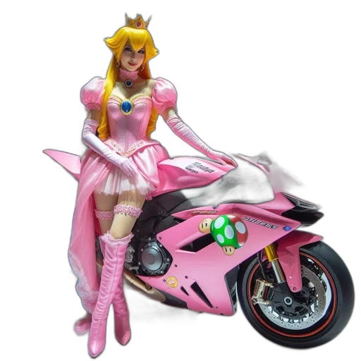 weapon, dress, concept art, 3d render, vaporwave, fantasy art, individual, costumed transparent PNG cut-out