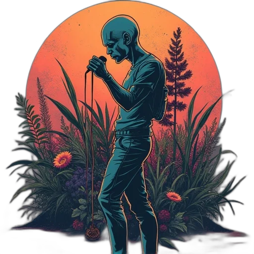 jacket, robot, concept art, comic book art transparent PNG cut-out