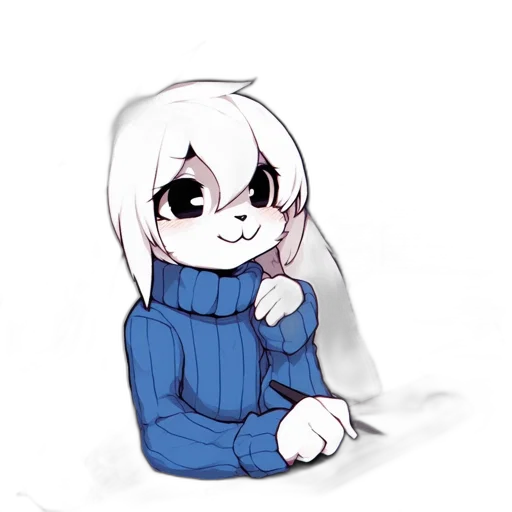 jacket, creature, face, animal, pixel art, anime, cartoon, watercolor transparent PNG cut-out