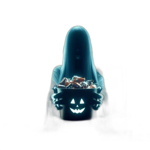 jewelry, crown, 3d render, concept art, ghostly, figure, flowing, hair transparent PNG cut-out