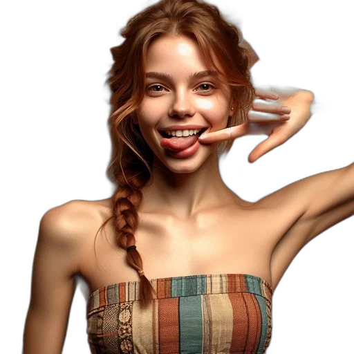 jewelry, dress, hair, face, photorealistic, pixel art, concept art, 3d render transparent PNG cut-out