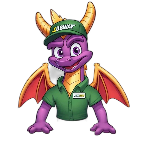 dragon, staff, animal, 3d render, fantasy art, cartoon, concept art, fantasy transparent PNG cut-out