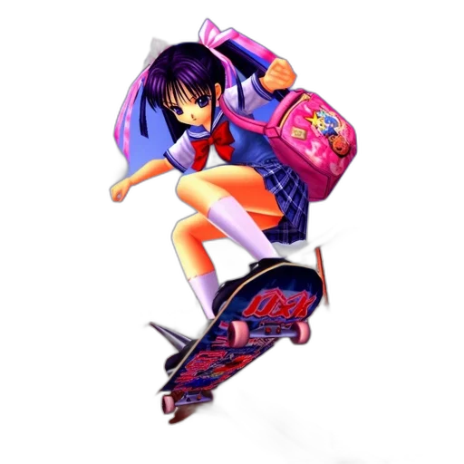 dress, jacket, weapon, robot, anime, vaporwave, concept art, pixel art transparent PNG cut-out