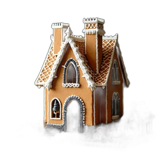 building, furniture, 3d render, concept art, photorealistic, fantasy art, detailed, gingerbread transparent PNG cut-out