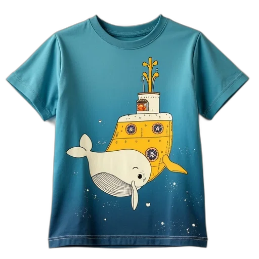 underwater, child, tee, shirt transparent PNG cut-out