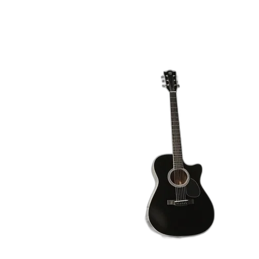 weapon, 3d render, photorealistic, black, guitar, next, white, wall transparent PNG cut-out