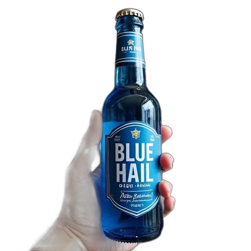 bottle, 3d render, blue, person, hand, holding, hail, several transparent PNG cut-out