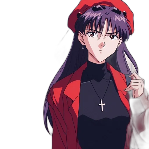 jacket, dress, anime, pixel art, vaporwave, concept art, red, animated transparent PNG cut-out