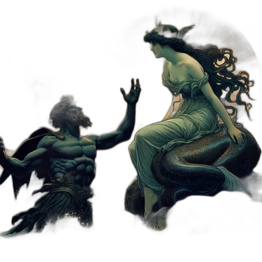 dragon, creature, concept art, fantasy art, 3d render, comic book art, underwater, forest transparent PNG cut-out