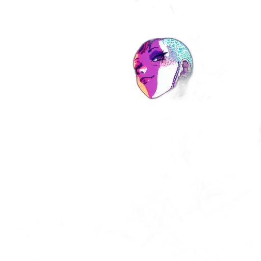 jewelry, umbrella, weapon, crown, vaporwave, 3d render, photorealistic, concept art transparent PNG cut-out