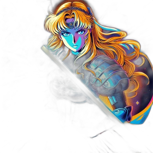 sword, weapon, bottle, crown, vaporwave, anime, fantasy art, concept art transparent PNG cut-out