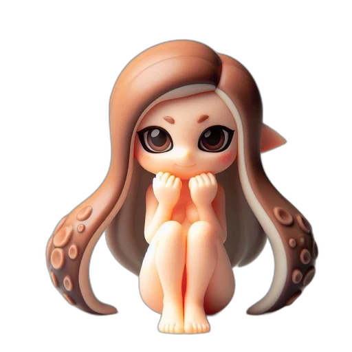creature, hair, jewelry, dress, 3d render, concept art, fantasy art, photorealistic transparent PNG cut-out