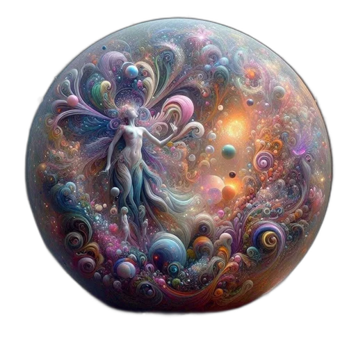 jewelry, fantasy art, concept art, oil painting, photorealistic, outer space, pastel, colorful transparent PNG cut-out