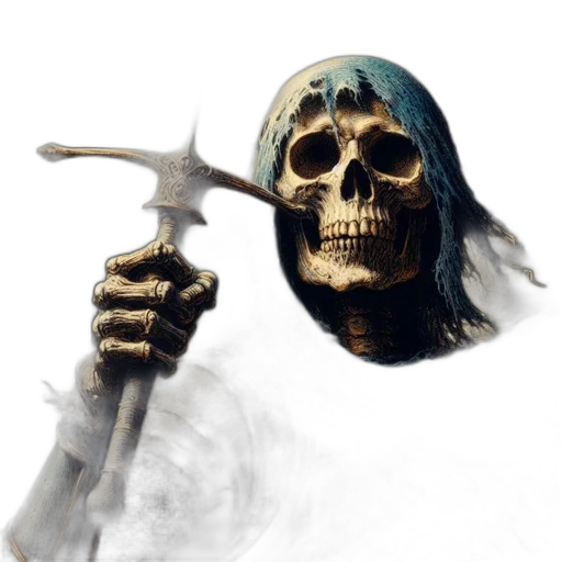 weapon, sword, staff, mask, concept art, fantasy art, photorealistic, 3d render transparent PNG cut-out