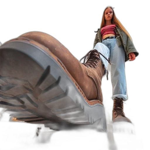 jacket, shoes, creature, hair, concept art, 3d render, photorealistic, comic book art transparent PNG cut-out