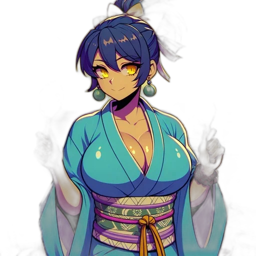 staff, dress, pixel art, concept art, anime, fantasy art, blue, colorful transparent PNG cut-out
