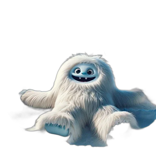 creature, animal, staff, hair, concept art, 3d render, fantasy art, blue transparent PNG cut-out
