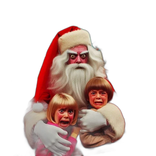 3d render, photorealistic, concept art, festive, scene, featuring, santa, claus transparent PNG cut-out