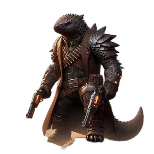 dragon, creature, animal, concept art, 3d render, fantasy art, anthropomorphic, lizard-headed transparent PNG cut-out
