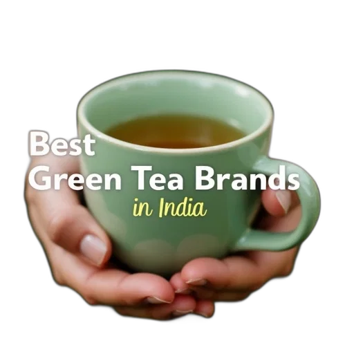 photorealistic, green, hand, holding, tea, cup, blurred, background transparent PNG cut-out