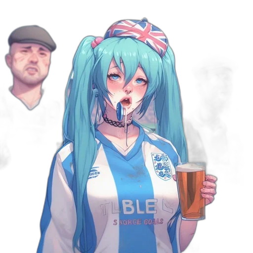 robot, bottle, dress, face, anime, vaporwave, concept art, pixel art transparent PNG cut-out
