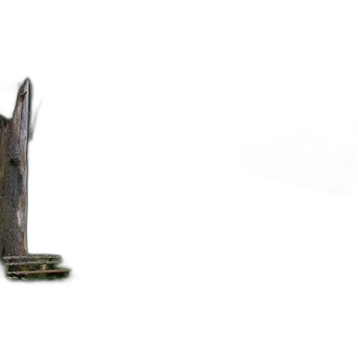weapon, sword, crown, furniture, 3d render, concept art, photorealistic, serene transparent PNG cut-out