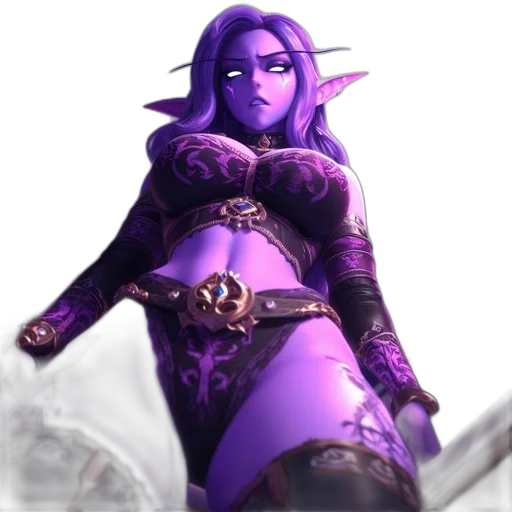 staff, fantasy art, concept art, 3d render, comic book art, animated, female, character transparent PNG cut-out