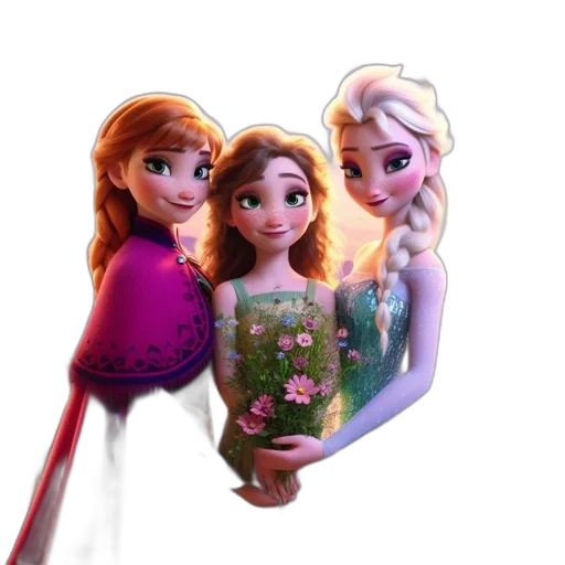 dress, jewelry, staff, 3d render, concept art, cartoon, fantasy art, snow transparent PNG cut-out