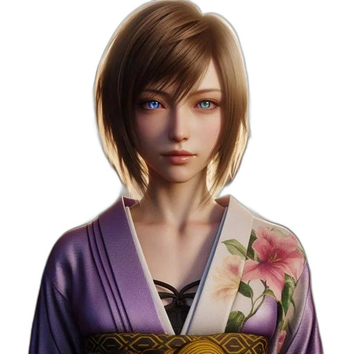 face, dress, staff, photorealistic, fantasy art, concept art, 3d render, woman transparent PNG cut-out