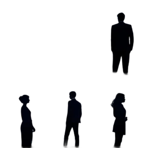 staff, dress, face, jacket, concept art, 3d render, monochrome, collage transparent PNG cut-out