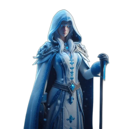 staff, sword, jacket, weapon, concept art, fantasy art, 3d render, photorealistic transparent PNG cut-out