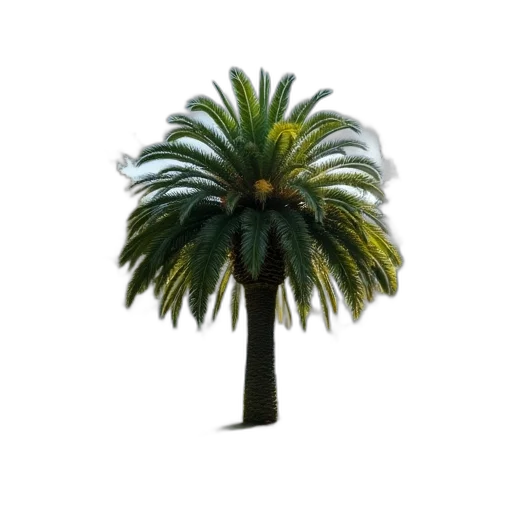 tree, hat, umbrella, crown, 3d render, photorealistic, vaporwave, concept art transparent PNG cut-out