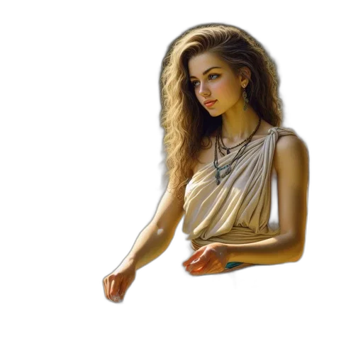 jewelry, dress, crown, hair, pixel art, photorealistic, fantasy art, concept art transparent PNG cut-out