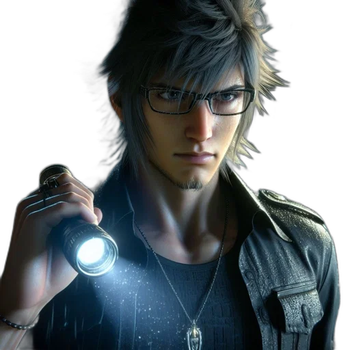 jacket, weapon, concept art, photorealistic, 3d render, fantasy art, animated, man transparent PNG cut-out