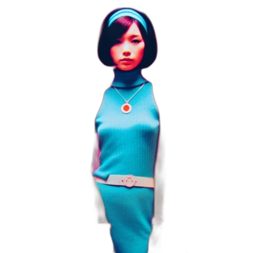 dress, robot, staff, jewelry, 3d render, concept art, vaporwave, photorealistic transparent PNG cut-out
