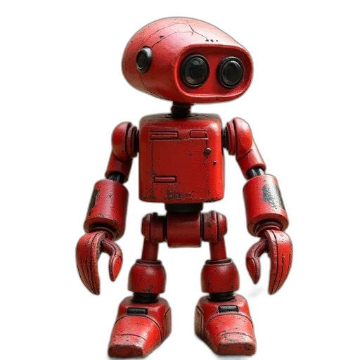 robot, 3d render, concept art, cyberpunk transparent PNG cut-out