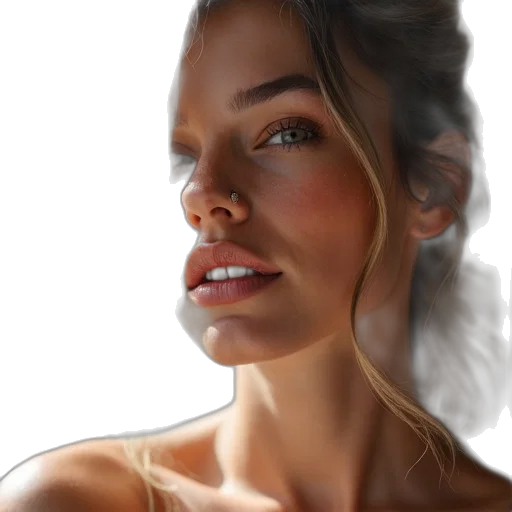 face, jewelry, dress, crown, photorealistic, oil painting, fantasy art, watercolor transparent PNG cut-out