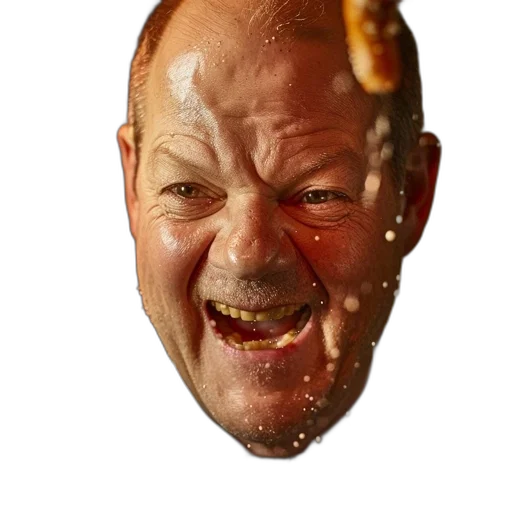 face, staff, mask, food, photorealistic, concept art, 3d render, man transparent PNG cut-out