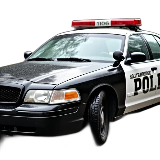 car, weapon, staff, concept art, police, words, southbridge, written transparent PNG cut-out