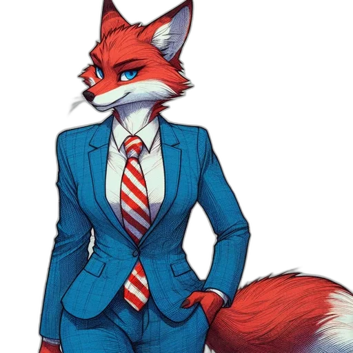 staff, jacket, animal, cartoon, concept art, pixel art, watercolor, red transparent PNG cut-out