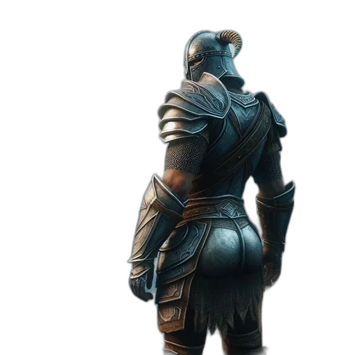 sword, jacket, robot, staff, concept art, 3d render, fantasy art, photorealistic transparent PNG cut-out