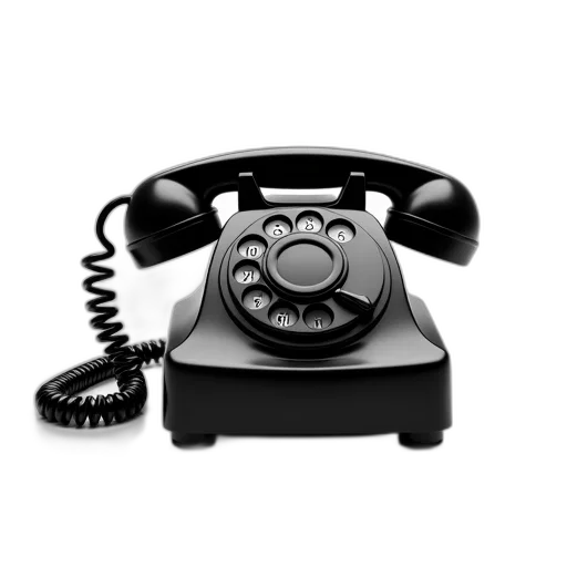 staff, black, rotary, dial, telephone, coiled, cord, key transparent PNG cut-out