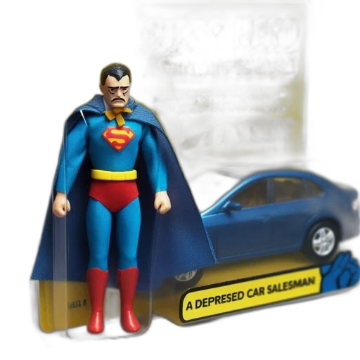 car, concept art, comic book art, 3d render, amusing, package, displays, superhero transparent PNG cut-out