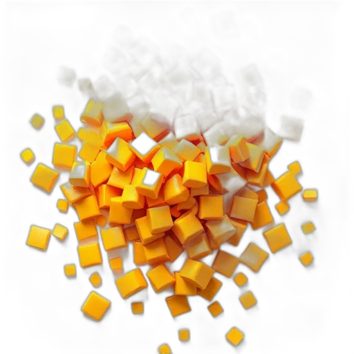 food, 3d render, golden, monochrome, colorful, pile, variously, shaped transparent PNG cut-out