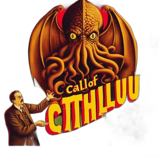 creature, concept art, poster, film, call, cthulhu, features, large transparent PNG cut-out