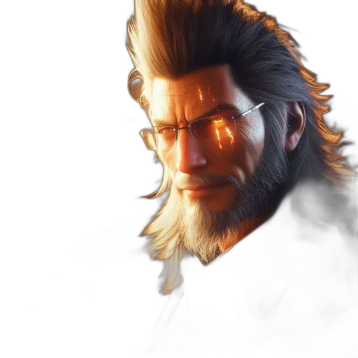 face, hair, staff, mask, concept art, photorealistic, fantasy art, 3d render transparent PNG cut-out