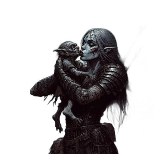 creature, mask, animal, concept art, fantasy art, comic book art, photorealistic, dark transparent PNG cut-out