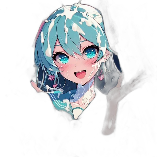 face, mask, robot, creature, anime, watercolor, pixel art, concept art transparent PNG cut-out